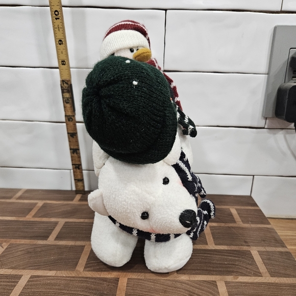 Christmas Holiday Winter Polar Bear,Snowman & Penguin Plush - Picture 5 of 7